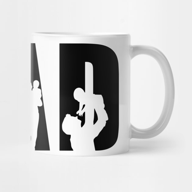 Dad Sign, Dad And Babies , Fathers Day Gift by Darksavage